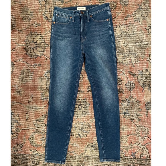 NWT Madewell 10” High-Rise Skinny Jeans in Winston Wash with Magic Pockets - Picture 6 of 10